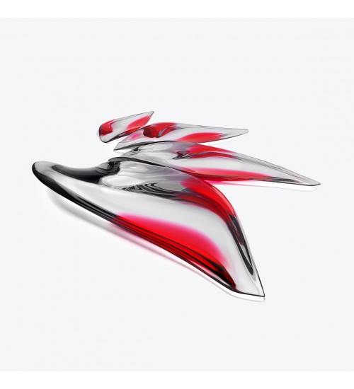 Zaha Hadid Design Aqua Platter液态造型盘4件套（限量200件）紫红色H7.7cm